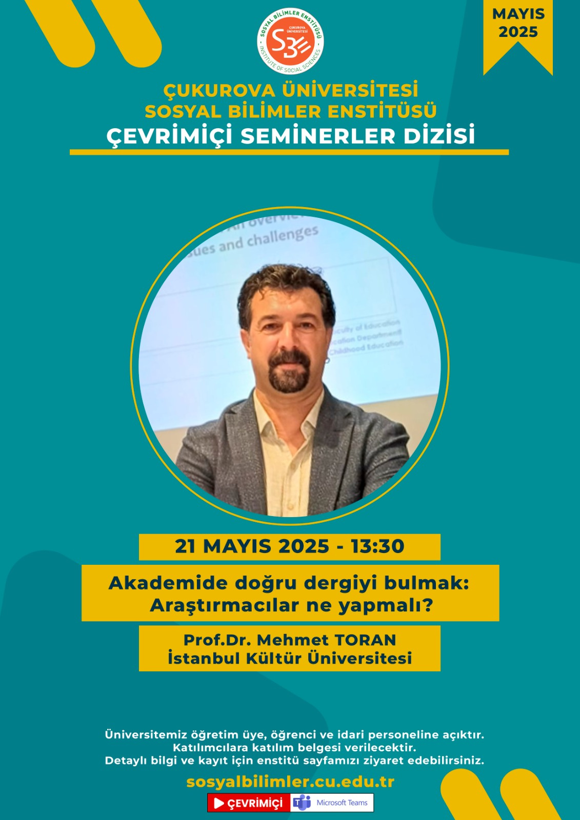 ENSTİTÜMÜZ MAYIS AYI SEMİNERLERİ